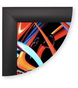 Рамка Клик ПК-25, 45°, А4, черный матовый RAL-9005 в Уфе - картинка, изображение, фото